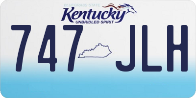 KY license plate 747JLH