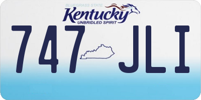 KY license plate 747JLI