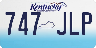KY license plate 747JLP
