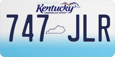 KY license plate 747JLR