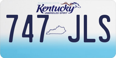 KY license plate 747JLS