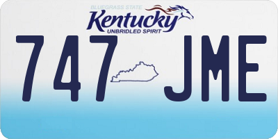 KY license plate 747JME