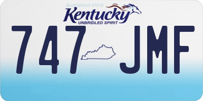 KY license plate 747JMF