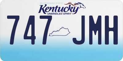 KY license plate 747JMH