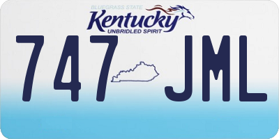 KY license plate 747JML