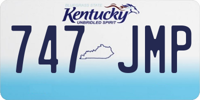 KY license plate 747JMP