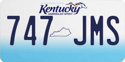 KY license plate 747JMS