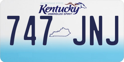 KY license plate 747JNJ