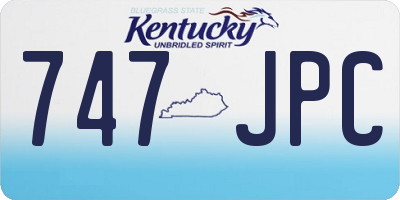 KY license plate 747JPC