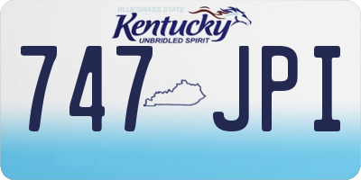 KY license plate 747JPI