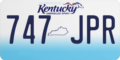 KY license plate 747JPR