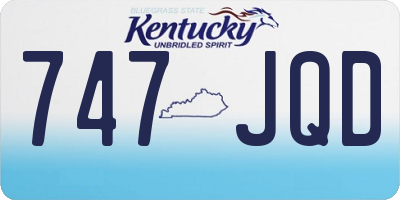 KY license plate 747JQD