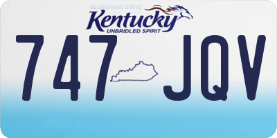 KY license plate 747JQV
