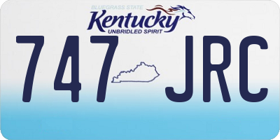 KY license plate 747JRC