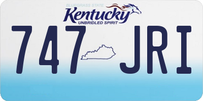 KY license plate 747JRI