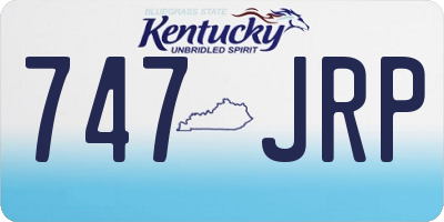 KY license plate 747JRP