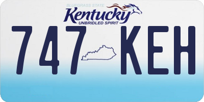 KY license plate 747KEH