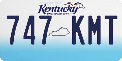 KY license plate 747KMT