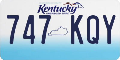 KY license plate 747KQY