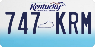KY license plate 747KRM