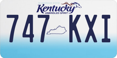 KY license plate 747KXI