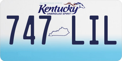 KY license plate 747LIL