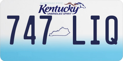 KY license plate 747LIQ