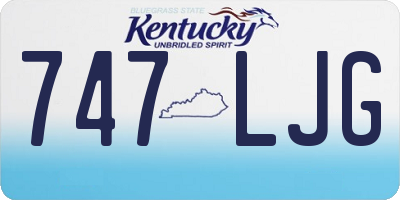 KY license plate 747LJG