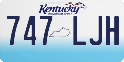 KY license plate 747LJH