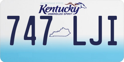 KY license plate 747LJI