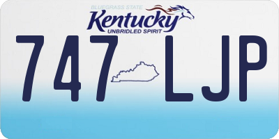 KY license plate 747LJP