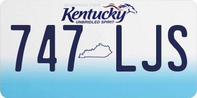 KY license plate 747LJS