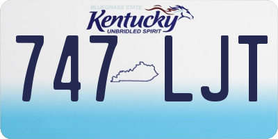 KY license plate 747LJT