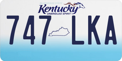 KY license plate 747LKA