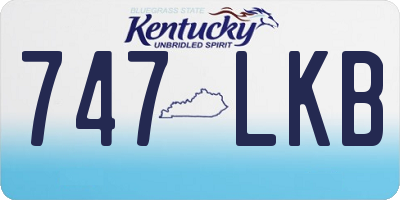 KY license plate 747LKB