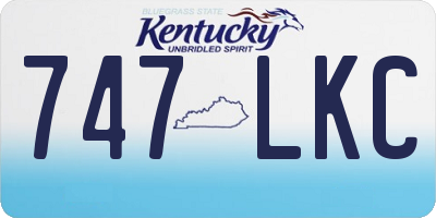 KY license plate 747LKC