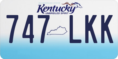 KY license plate 747LKK