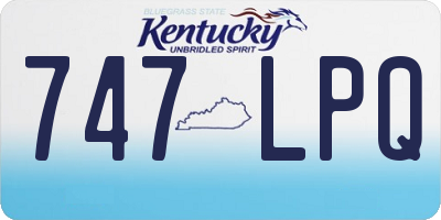 KY license plate 747LPQ