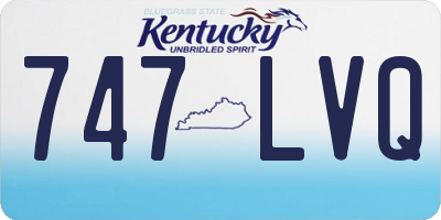 KY license plate 747LVQ