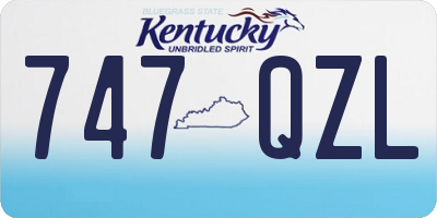 KY license plate 747QZL