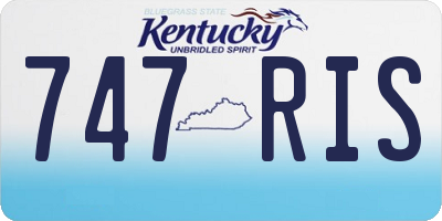 KY license plate 747RIS