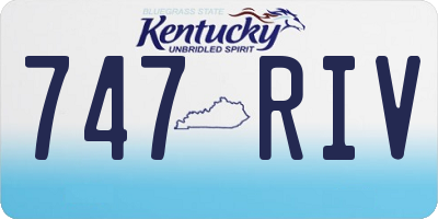 KY license plate 747RIV