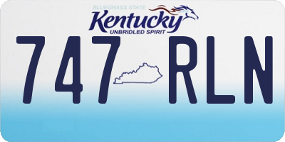 KY license plate 747RLN