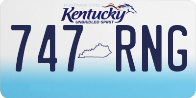 KY license plate 747RNG