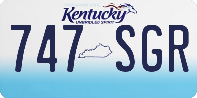 KY license plate 747SGR
