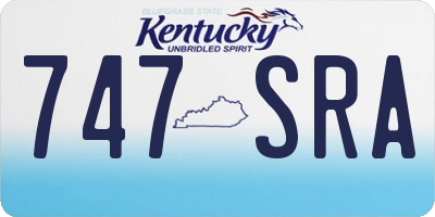 KY license plate 747SRA