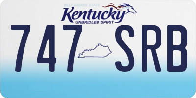 KY license plate 747SRB