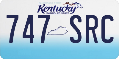 KY license plate 747SRC