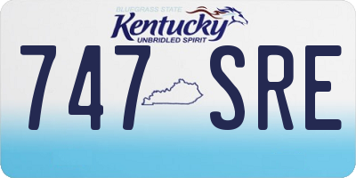 KY license plate 747SRE