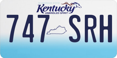 KY license plate 747SRH